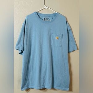 Carhartt Men's Light Blue Short Sleeve Tee